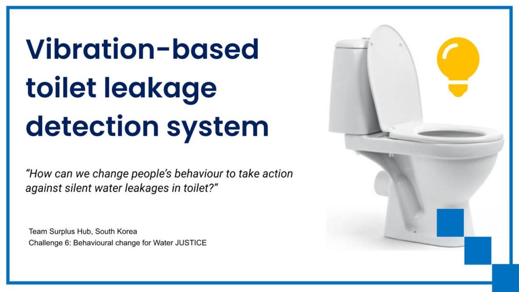 Vibration-based toilet leakage detection system.