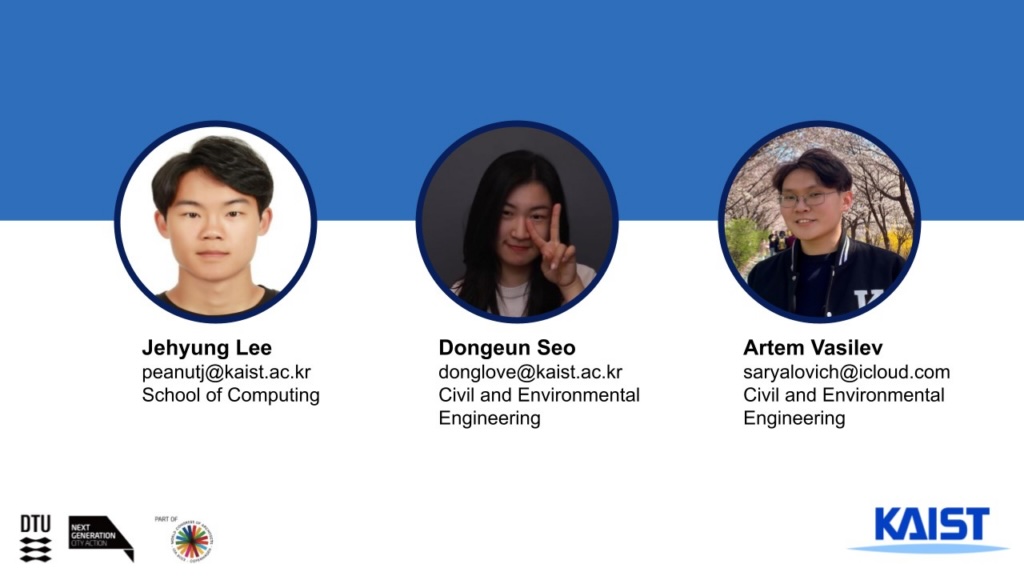 Team: Jehyung Lee, Dongeun Seo, Artem Vasilev.