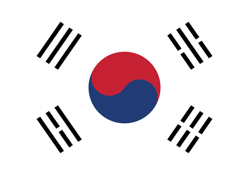 Flag of South Korea.